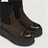 Marco Moreo Vale Stretch Toe Cap Boot - Brown Suede
